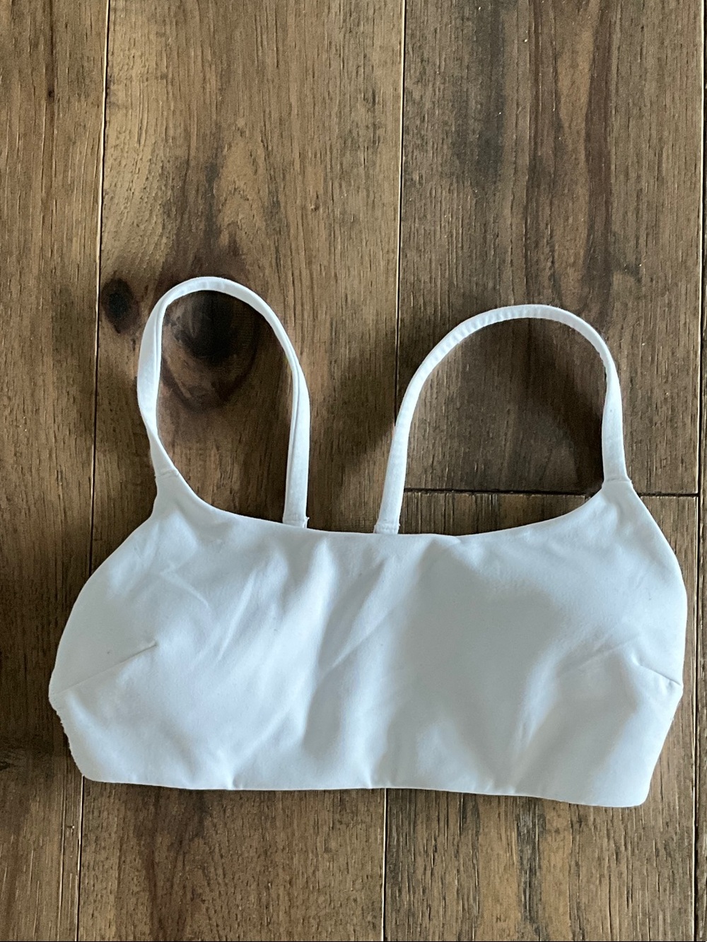 lululemon athletica White Bralette with Nude Lining